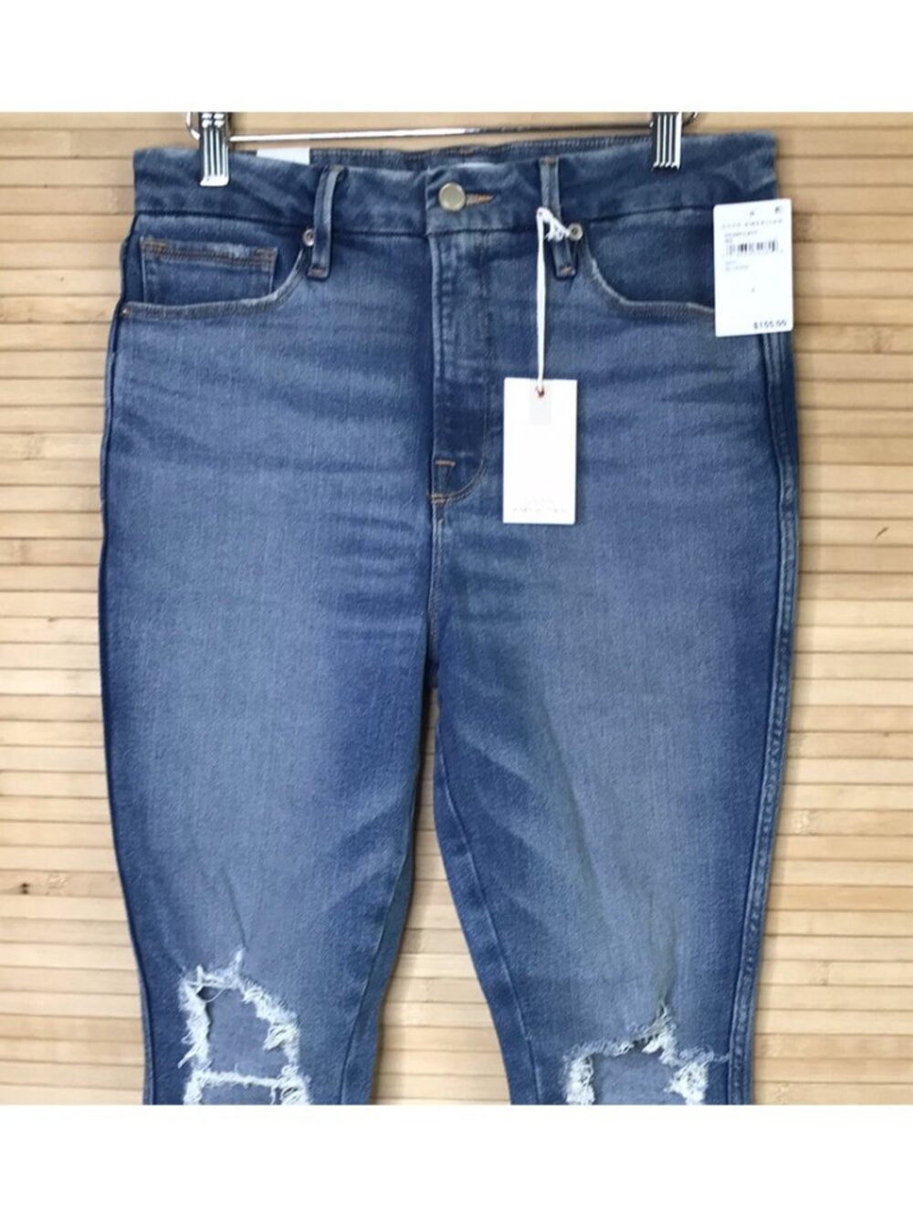 NWT $155 GOOD AMERICAN 'Good Vintage' Straight Leg Jeans in Blue800 sz 6 28 - Picture 2 of 6
